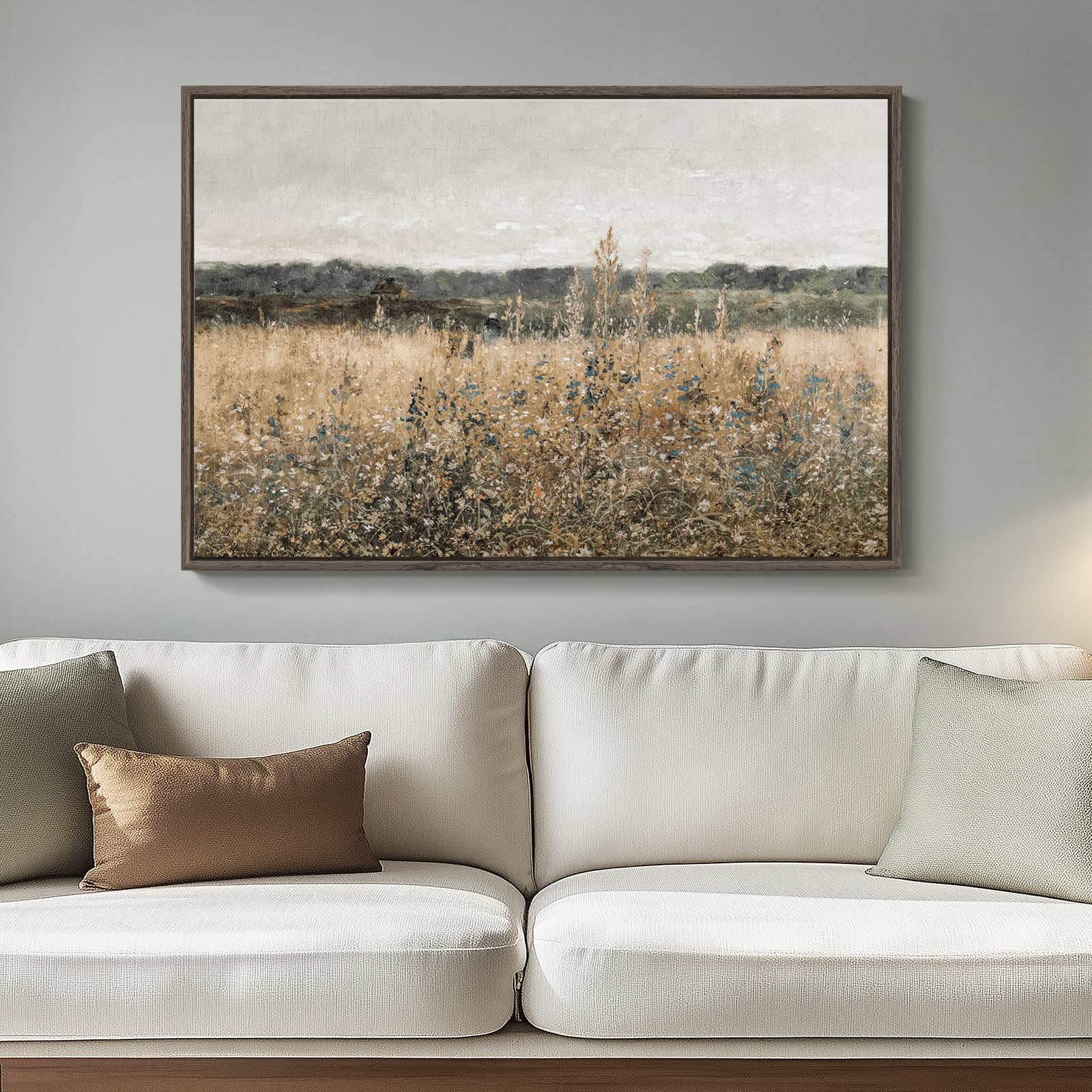 Amazon.com: Framed Vintage Landscape Canvas Wall Art for Living
